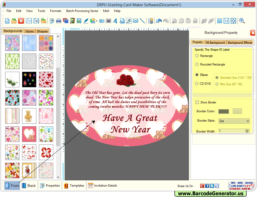 Drpu greeting card maker software