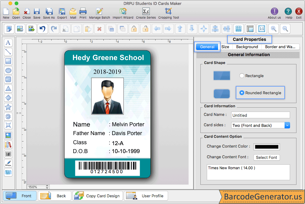 Students ID Cards Maker for Mac