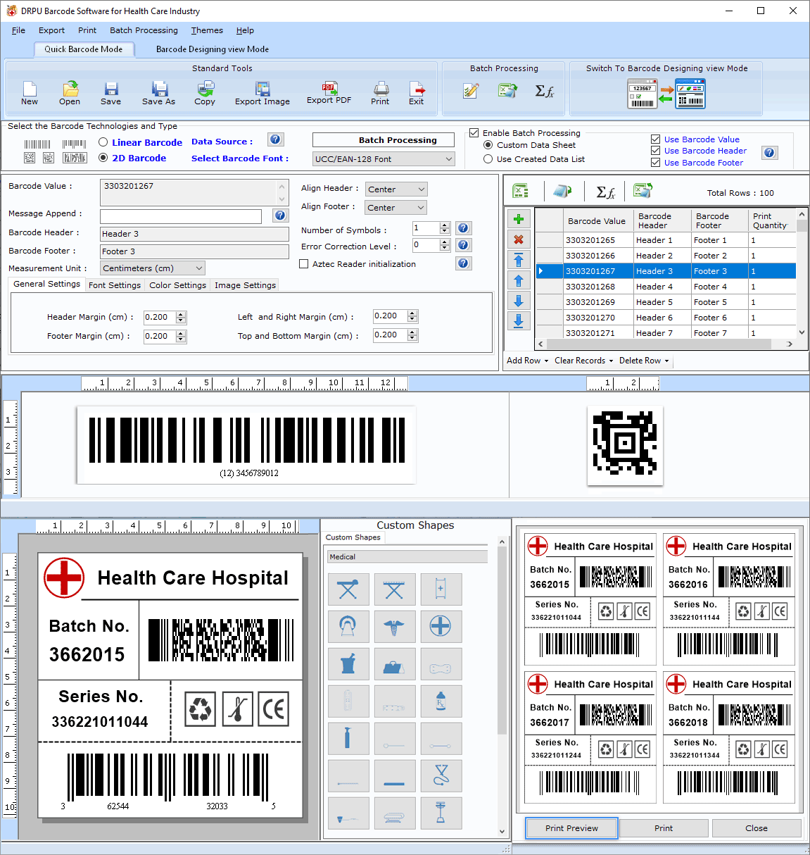 Medical device labels maker software 9.3.3.4 full